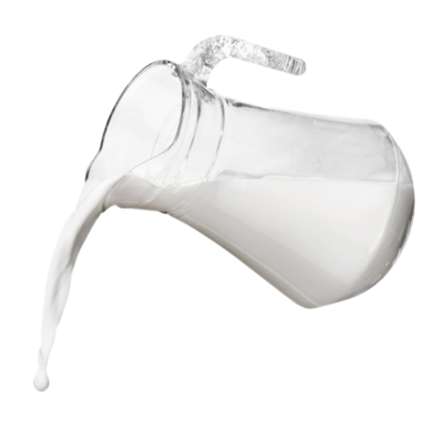 milk in a glass